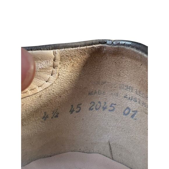 Paul Green Hailey Metallic Silver Distressed Flower Detail Ballet Flats - 7 - Picture 7 of 7